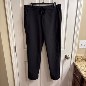 TALL Figs Pro Women's Black Skinny Scrub Trouser Pants XL TALL